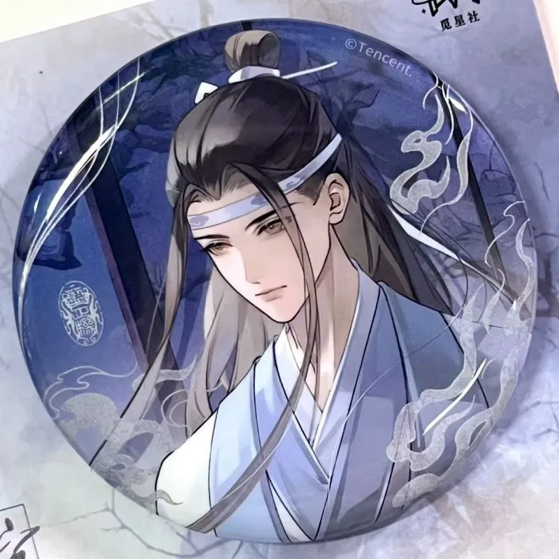 Exquisite Brooch Anime Mo Dao Zu Shi Character Wei Wuxian Lan Wangji CP Badge Good-looking Display Decoration Accessories Goods
