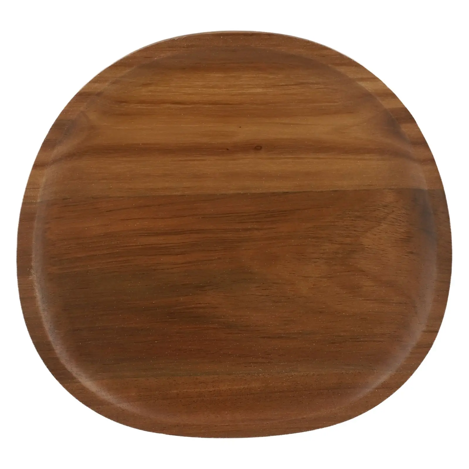 Irregular Oval Wooden Serving Tray and Dinner Plate for Snacks Fruit Dessert and Food For Dishes with Solid Wood Build