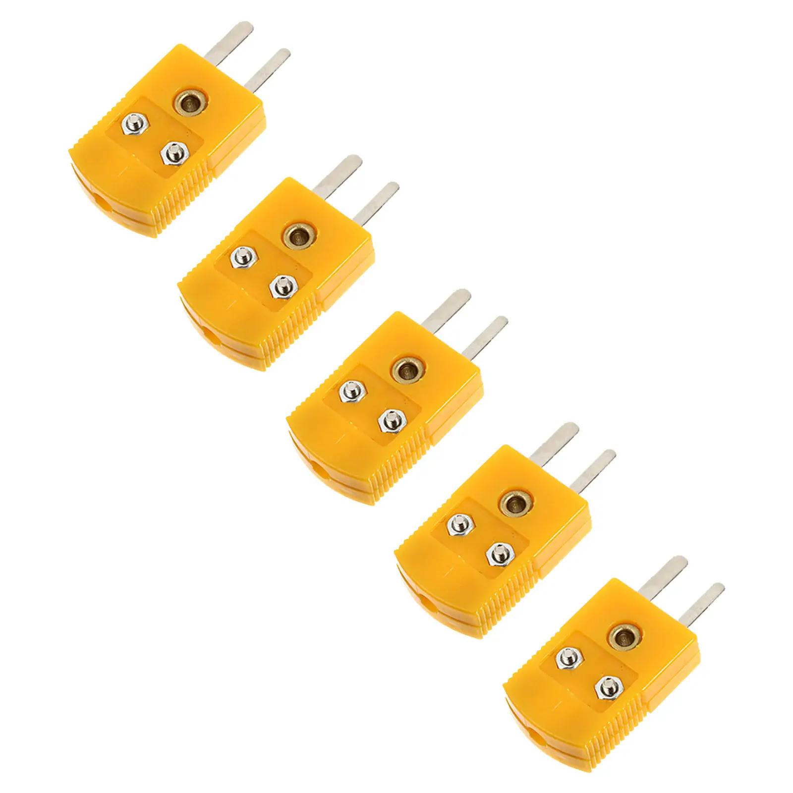 

5Sets Thermocouple Plug Adapters Male Female Connector K Type Thermocouple Adapter Cable Wire Connector for Multimeter