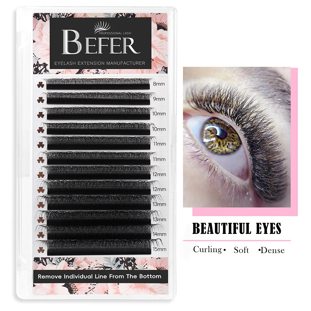 Befer W Shaped Eyelashes Extension Volume Cilios 5D 3D 4D 6D Eyelashes W High Quality Wholesale Suppliers for Lash Extentions