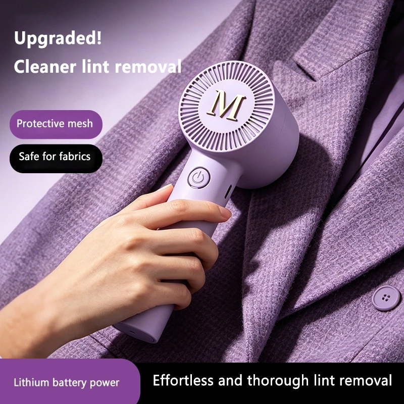 Portable Handheld Shaver Rechargeable Type-C Fast Charging One Touch Operation Clothes Pill Fuzz Trimmer for Home Travel