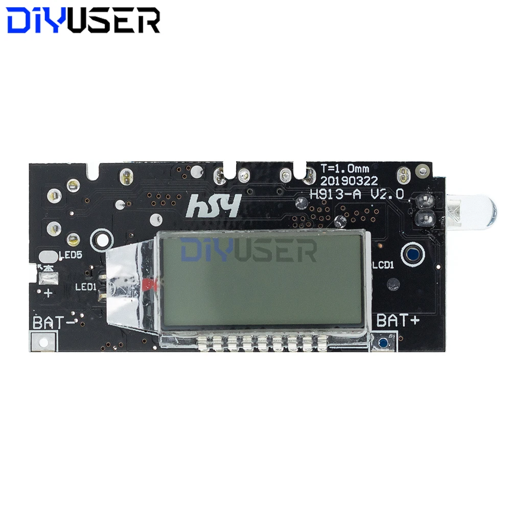 Doppio USB 5V 3.1A 18650 Caricabatteria Scheda Power Bank Modulo FAI DA TE per il Telefono Arduino LED LCD ESP8266