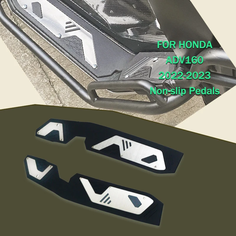 

Motorcycle Accessories Aluminum Alloy Pedal Foot Modification Non-Slip Pedal Pad Front Footrest For HONDA ADV160