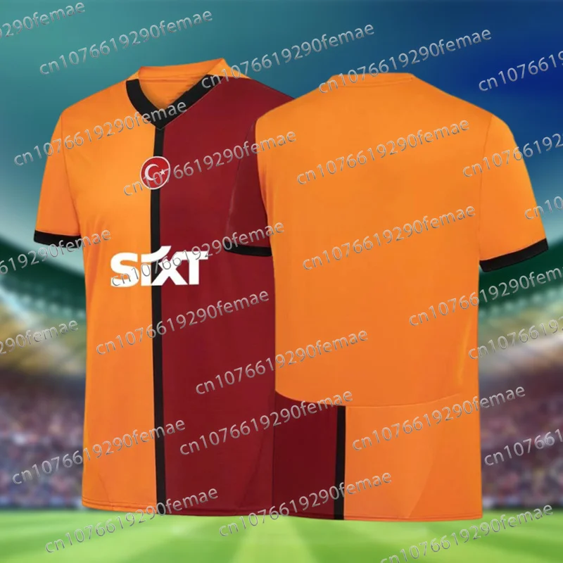 Neues 24/25 Türkiye Galatasaray Herren-Sport-Fußballtrikot, tägliches Training, atmungsaktiv, schnell trocknend, Komfort-Shirt