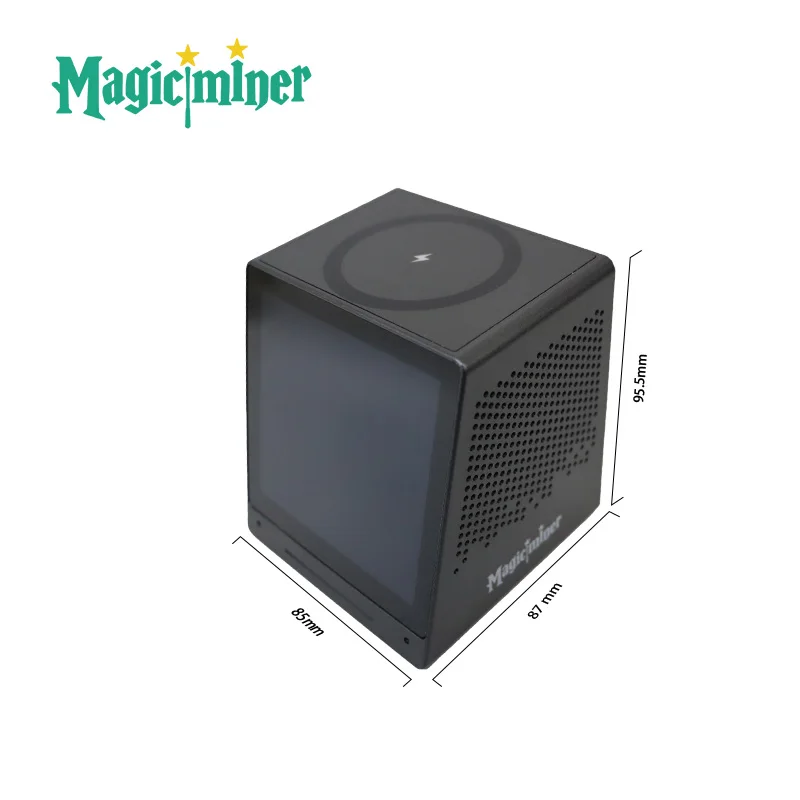 MagicMiner MO01 770KH/S Crypto Miner 17W Low Power Home Mining with Market Display Bluetooth Speaker Wireless Charging
