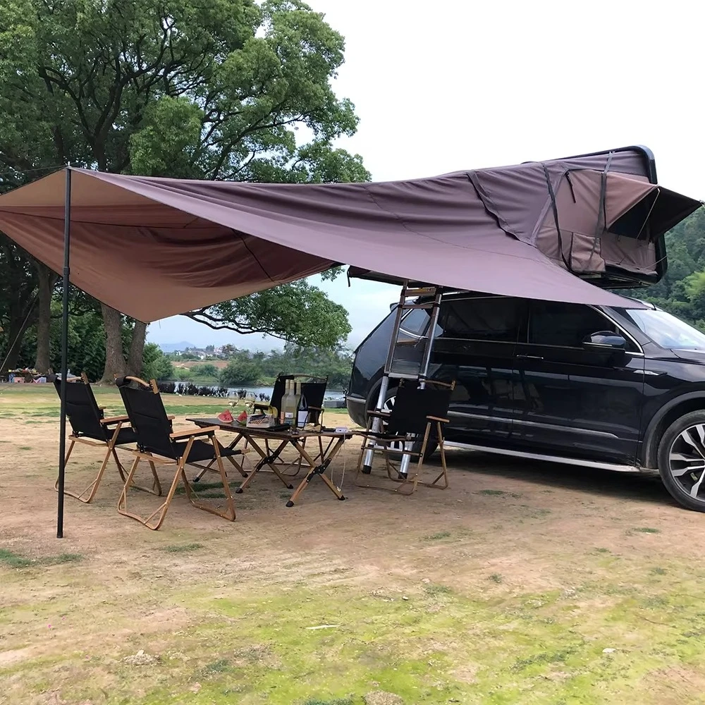 Outdoor Camping Waterproof Expanded Big Space 2.1M Long ABS Roof Top Tent with Awning Tent for Truck Suv Use