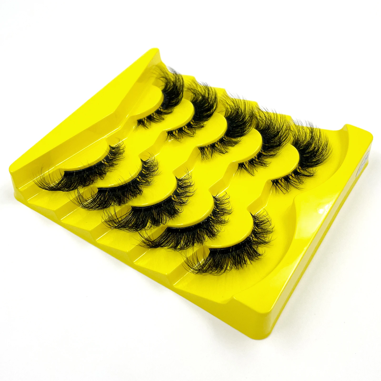 AMSNCN NEU 5 Paar 100% Echte 3D Nerz-Wimpern Weiche Natürliche Falsche Wimpern Make-up Lange Wimpern Wimpernverlängerung CiliosH13mini – Detail 11