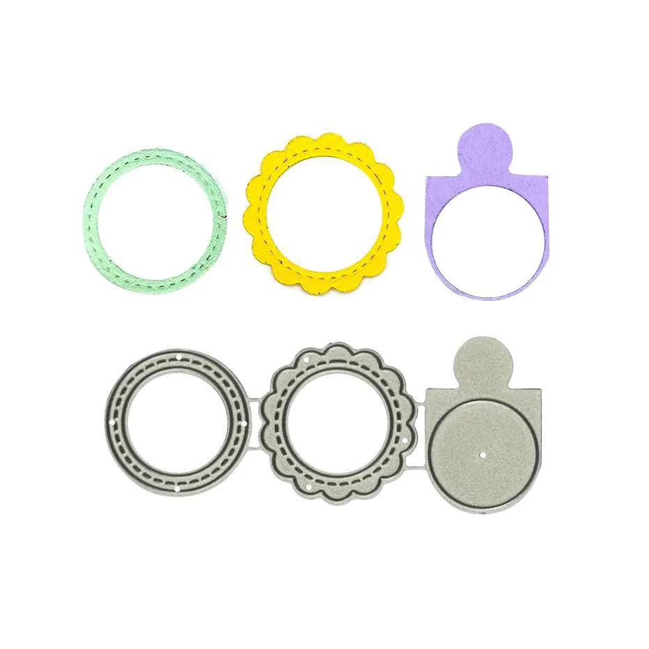 

Three Circles Metal Cutting Dies for DIY Scrapbooking and Card Making Decor Embossing Craft Die Cut