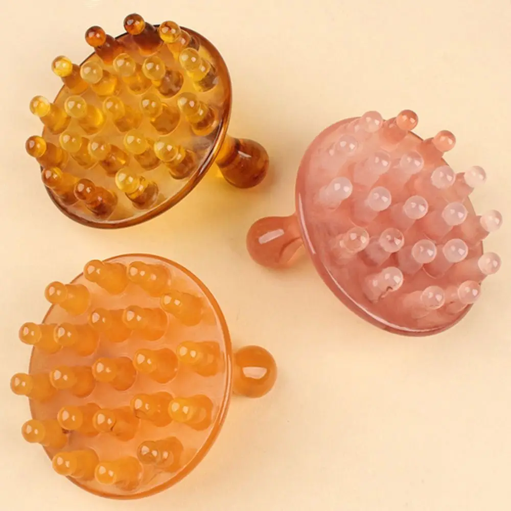 

Anti-static Resin Massage Meridian Brush Portable Massage Tool Hair Comb Unblocking Abdominal Massage Leg Meridian Massage Comb