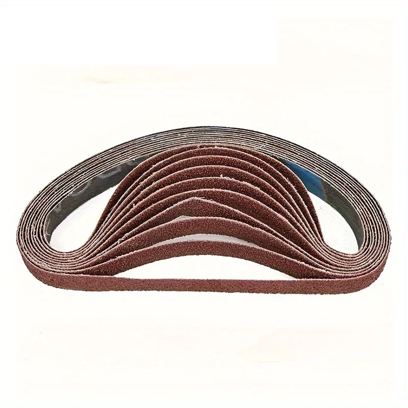 10pcs 457 * 13mm Sanding Belt, Multi Grit 40-240 Grits, Used for Polishing Wood and Soft Metal as Accessories for Electric Tools
