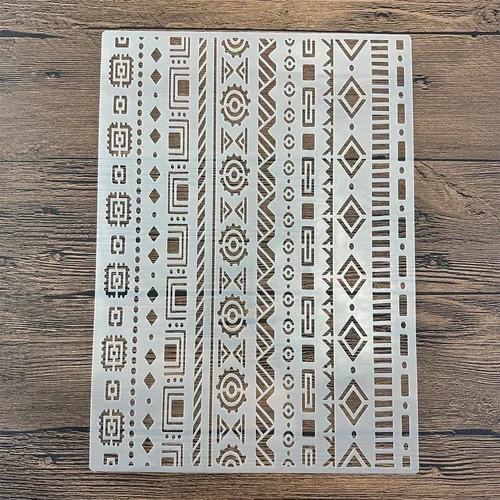 Imagen 2 del producto Plantillas DIY A4 29*21cm para pintar y decorar, pared, álbum de recortes, colorear, en relieve, plantillas de pirograbado de álbumes