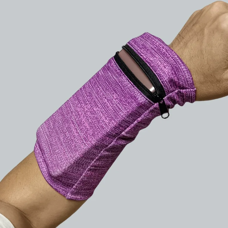 Breathable Stretchable Workout Arm Pocket for Smartphone Keys Cards Secure Hands Free Running Accessory
