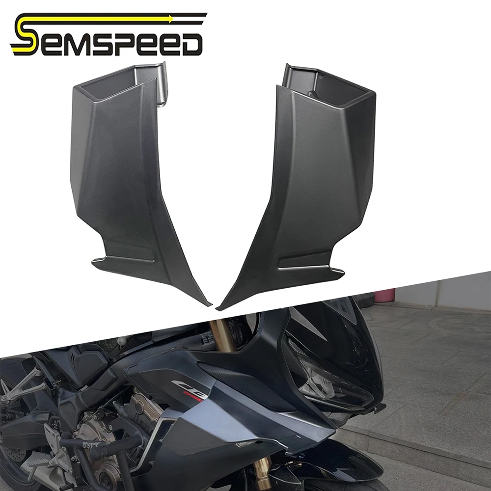 

SEMSPEED For Honda CBR CBR650R 2019-2022 2023 Motorcycle Crosswind Wing Shroud Pneumatic Fairing Tip Cover Protector ABS Plastic