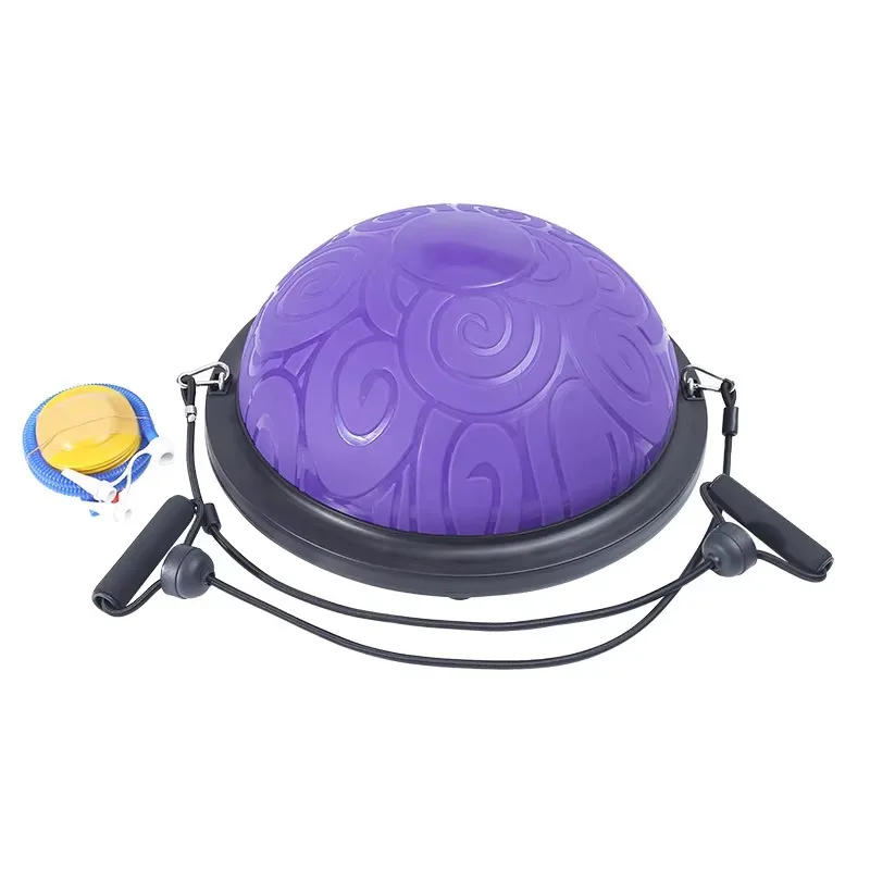 46cm Semi-Circular Balance Training Ball for Home and Yoga Studios Includes Pull-String Pump