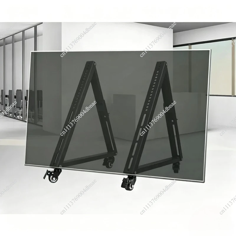 1 Pair Rolling TV Stand, Mobile TV Stand with Wheels for 32-55 Inch LED, LCD, Flat&Curved TVs, Angle Adjustable TV Cart