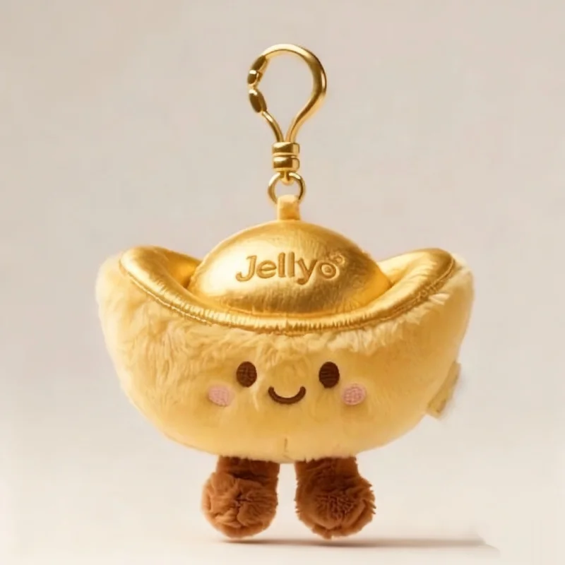 

Super Cute Original Cartoon Lucky Gold Ingot Plush Toy Soft Keychain Bag Pendant Charm Lucky Surprise Gift for Good Luck Seekers