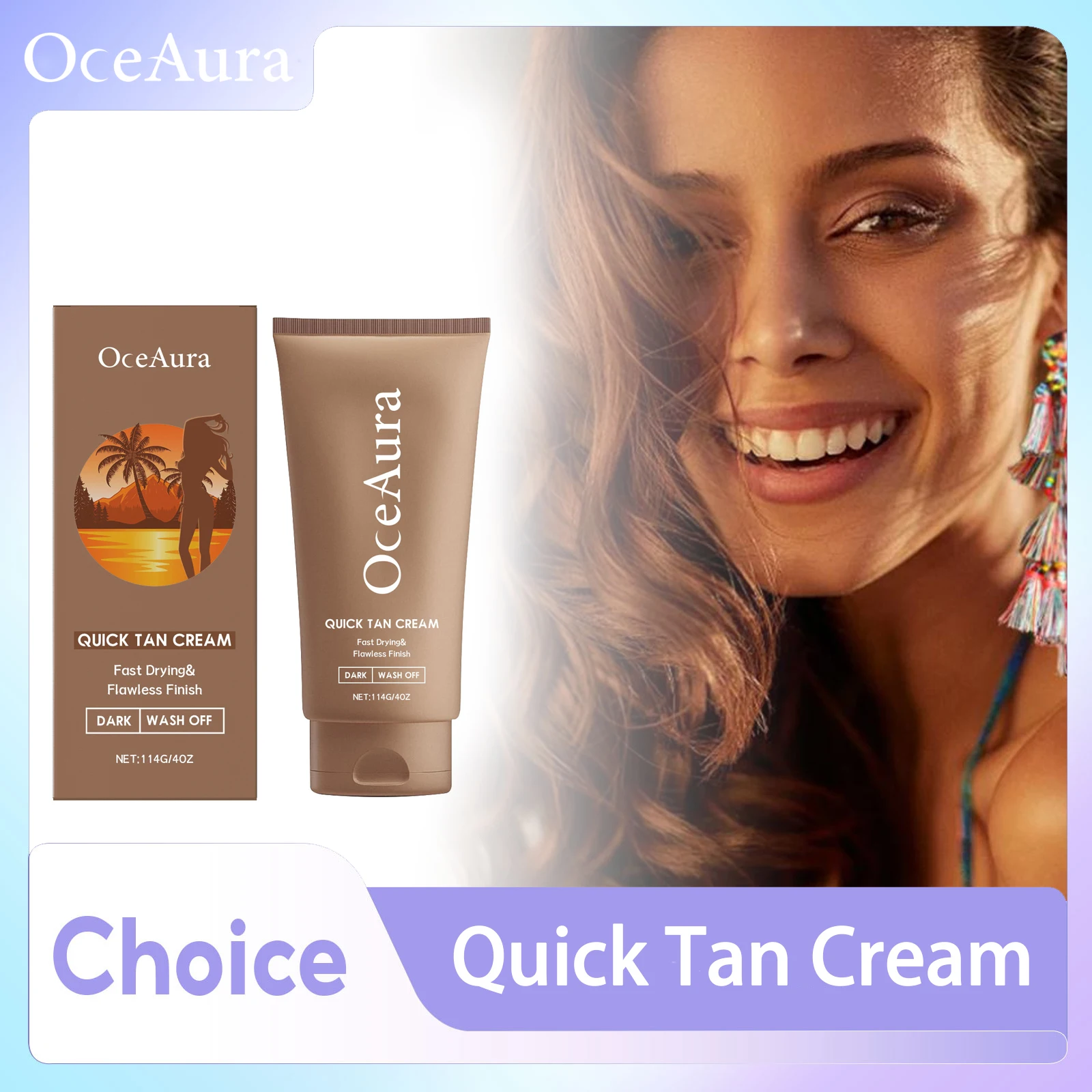 

Natural Tanning Accelerating Cream for Body Face Bronzer Increase Melanin Promote Wheat Skin Glow Lotion Sunless Tanning Product