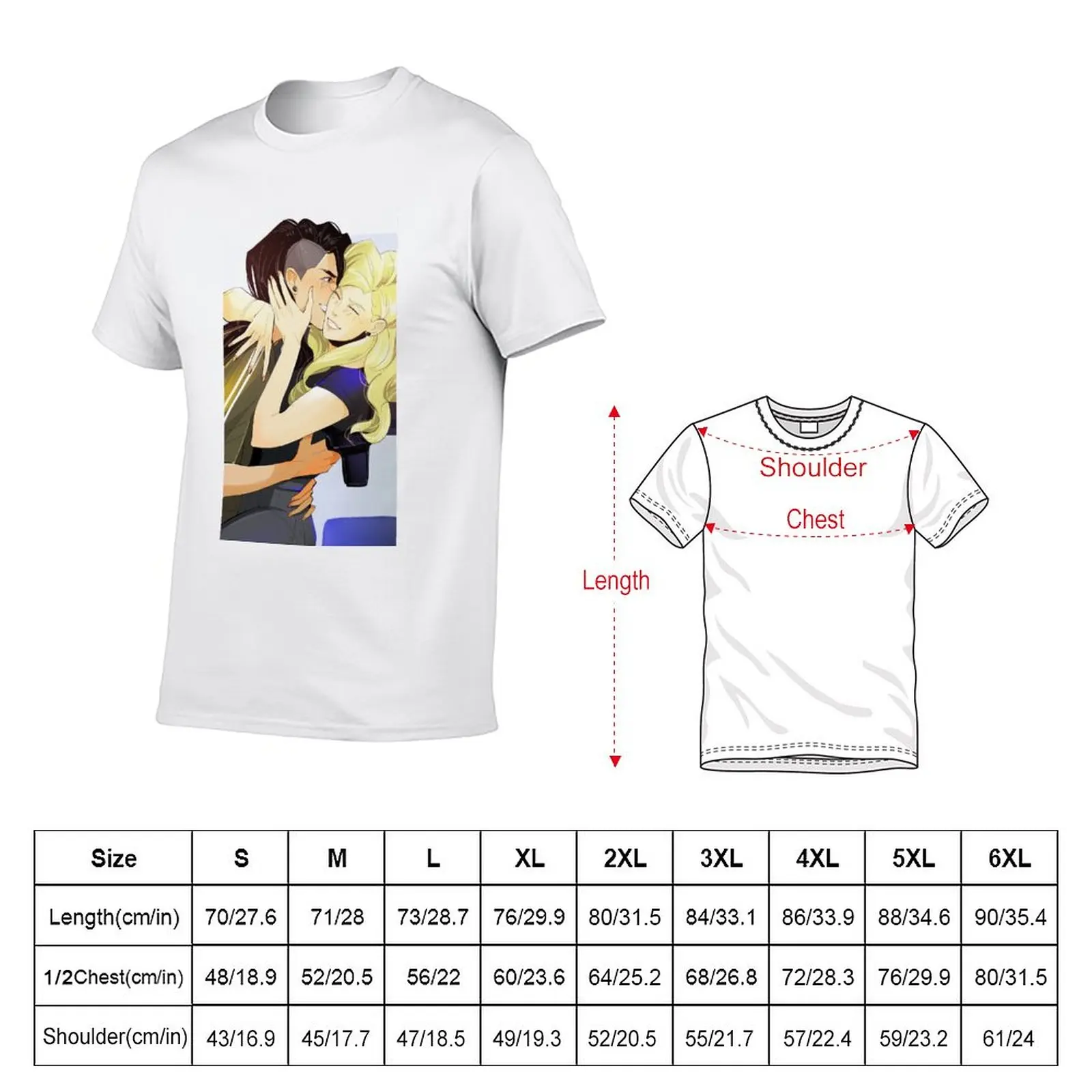 New Mitsu and Celia hug Blindfold Mashersan T-Shirt custom t shirt new edition t shirt summer tops tees t shirt men