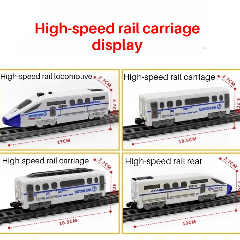 Zestaw Kolejowy Kolej Ekspresowy Harmony Zestaw Kolejowy Zmontowany Zabawka dla Dzieci Kolejka Elektryczna Tor Wiele Opcji Prezent dla Chłopca