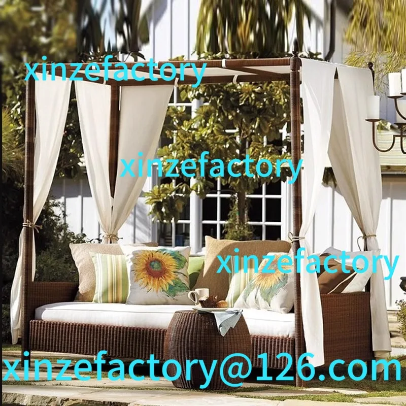 

Customizable Outdoor Balcony Leisure Rattan Beach Bed