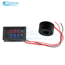 AC 50-500V Digital LCD Voltmeter Ammeter 10A 50A 100A 110V 220V Voltage Current Meter Tester Detector Current Transformer