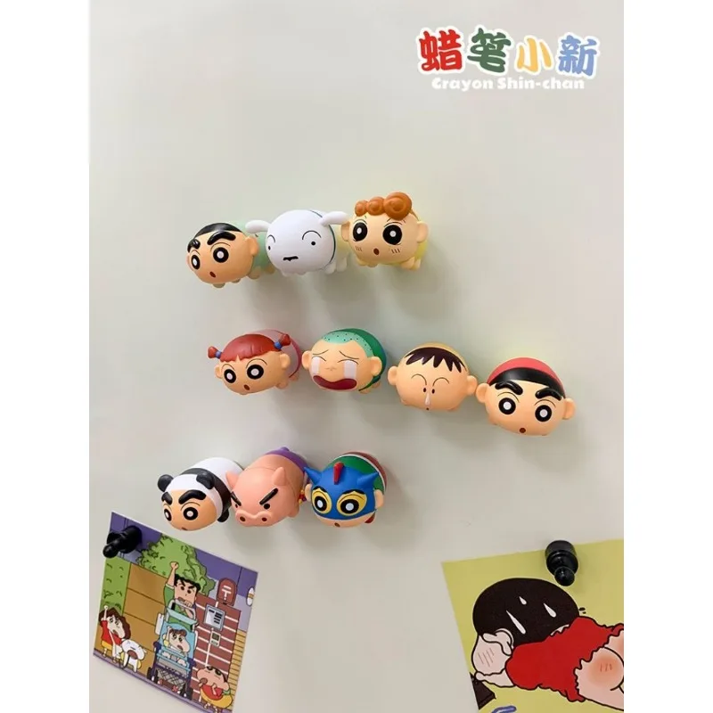 Crayon Shin Chan สติกเกอร์ติดตู้เย็นแม่เหล็ก3D น่ารักตกแต่งส่วนบุคคลตู้เย็นสติกเกอร์การ์ตูนสติกเกอร์แม่เหล็ก