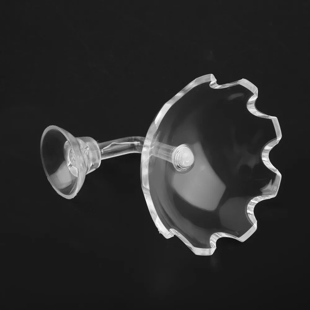 Acrylic Shrimp Feeding Dish Flower-Shaped Mini Size Aquarium