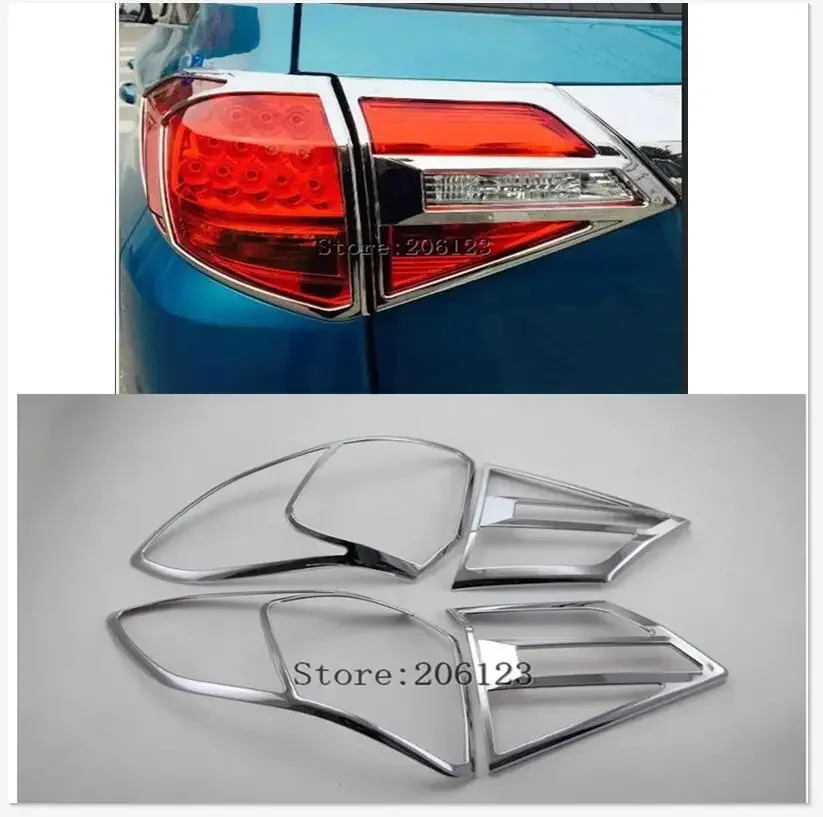 

For Suzuki Vitara 2015 2016 Rear lights Cover Tail Lamp Decoration Trim 2017 2018 ABS Chrome Stickers Car-styling Accessories
