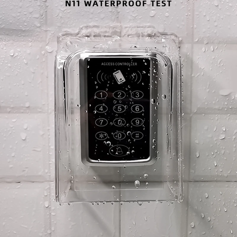 Doorbell Rain Cover Waterproof Protector Doorbell Transparent Plastic Access Control Attachment