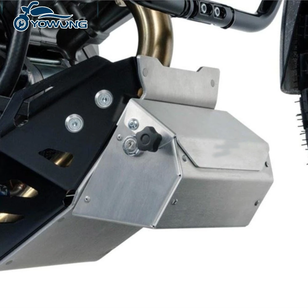 

Motorcycle Accessories For Kawasaki KLR650 KLR 650 2008-2022 2023 Skid Plate Bash Frame Engine Guard Tool Box Skidplate Toolbox