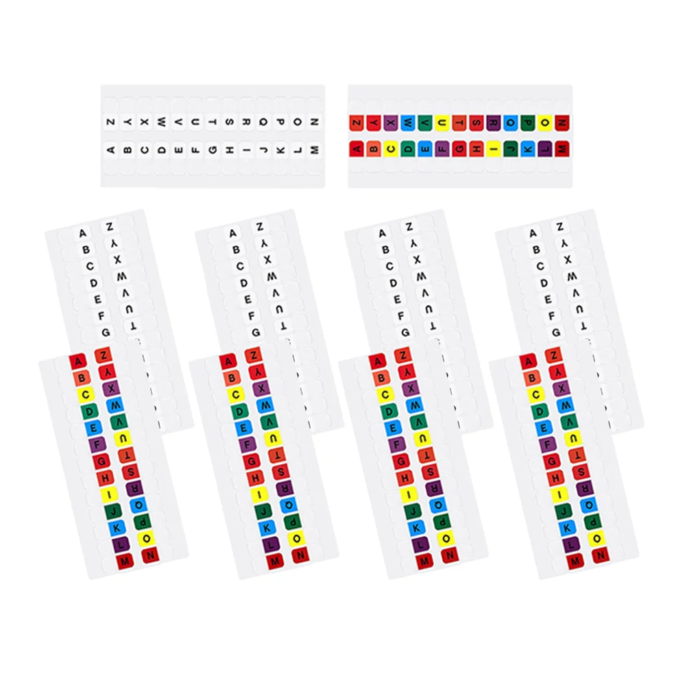 

10 Sheets Index Label Alphabet Stickers Sticky Tabs for Notebooks Page Markers Bookmark Reading The Pet Notes Student