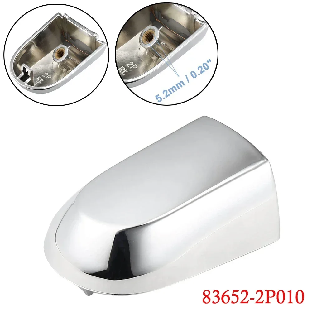 Handle Cover Exterior Door Handle For Kia For Sorento 2011 2012 2013 2014 2015 1pc 6.2x4.4cm 83652-2P010 Rear Left Silver Tone