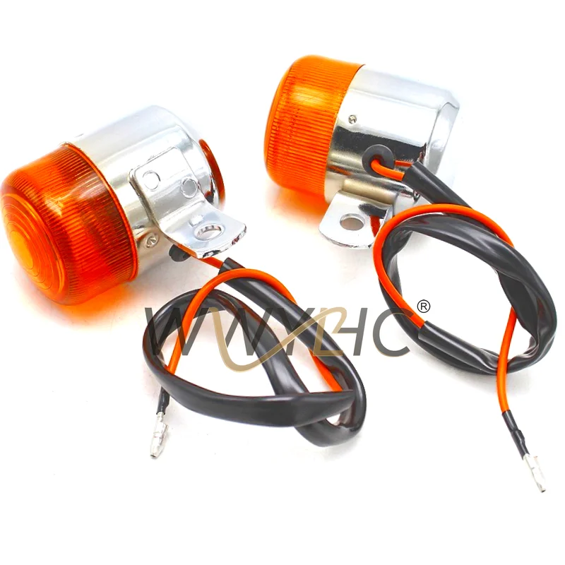 Suitable for Motorcycle Cruise Car Prince Little Monkey Modified General Metal Retro Mini Small Turn Signal Turn Light