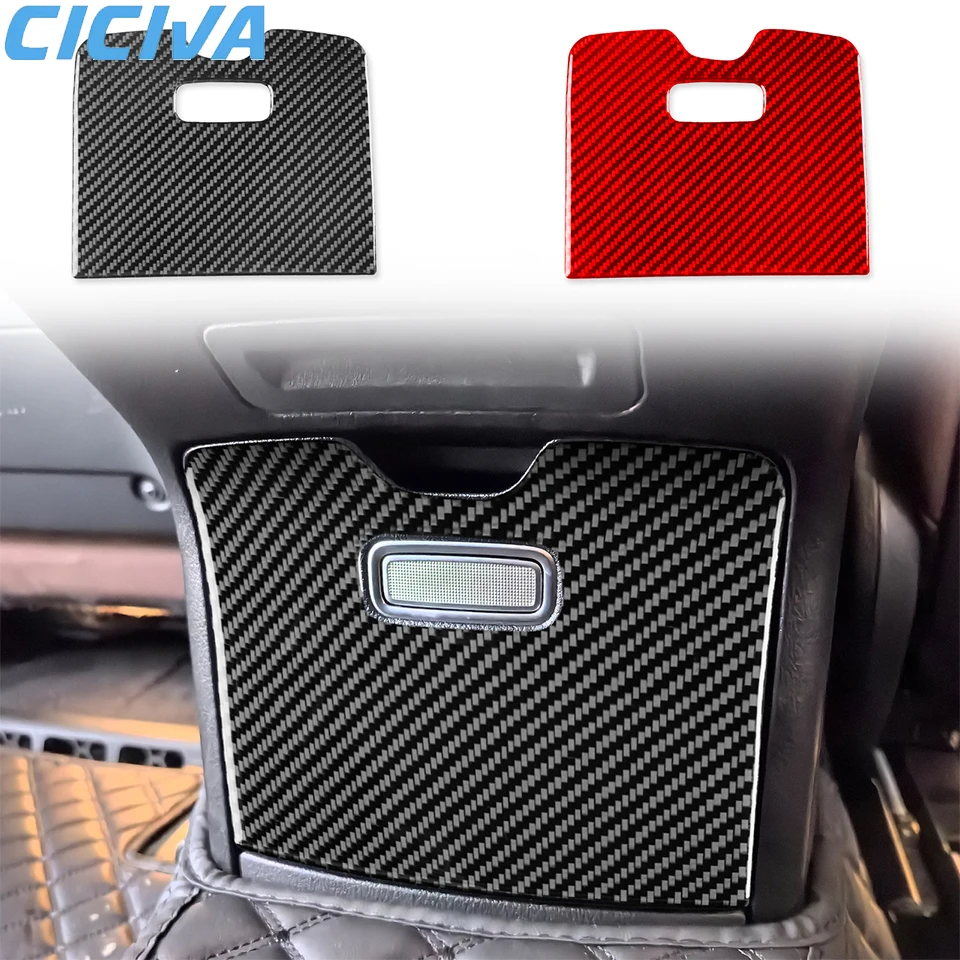 

For Mercedes-Benz GLE W167 2019-2024 Rear storage cover Decorative Trim Soft Carbon Fiber Car Internal Accessories