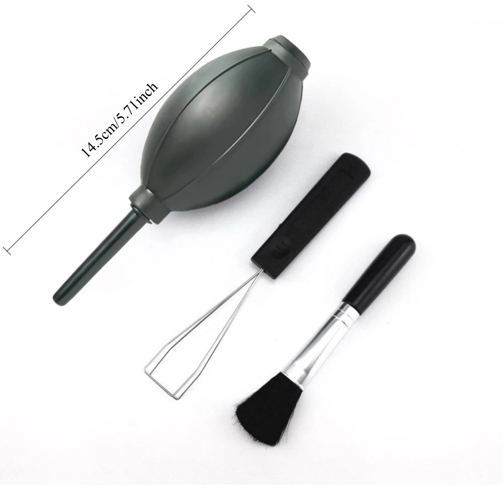 3 in 1 Cleaning Tools Rubber Ball Dust Blower Cleaning Brush Keycap Steel Puller Remover for Digital Camera Lens Filter Keyboard