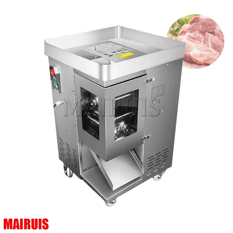 

Electric Meat Cutter Machine Commercial Household Stainless Steel Automatic Meat Slicer Shred Dicing Machine