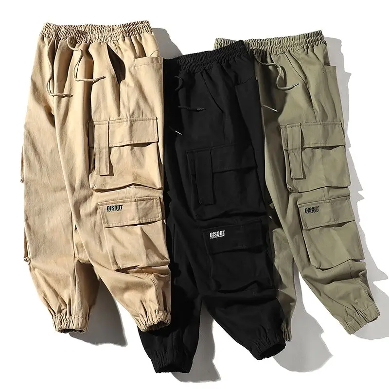 Streetwear Black Mens Harem Joggers Pants Men Cargo Pants 2022 Hip Hop Casual Pockets Sweatpants Male Oversized Fashion Trouser