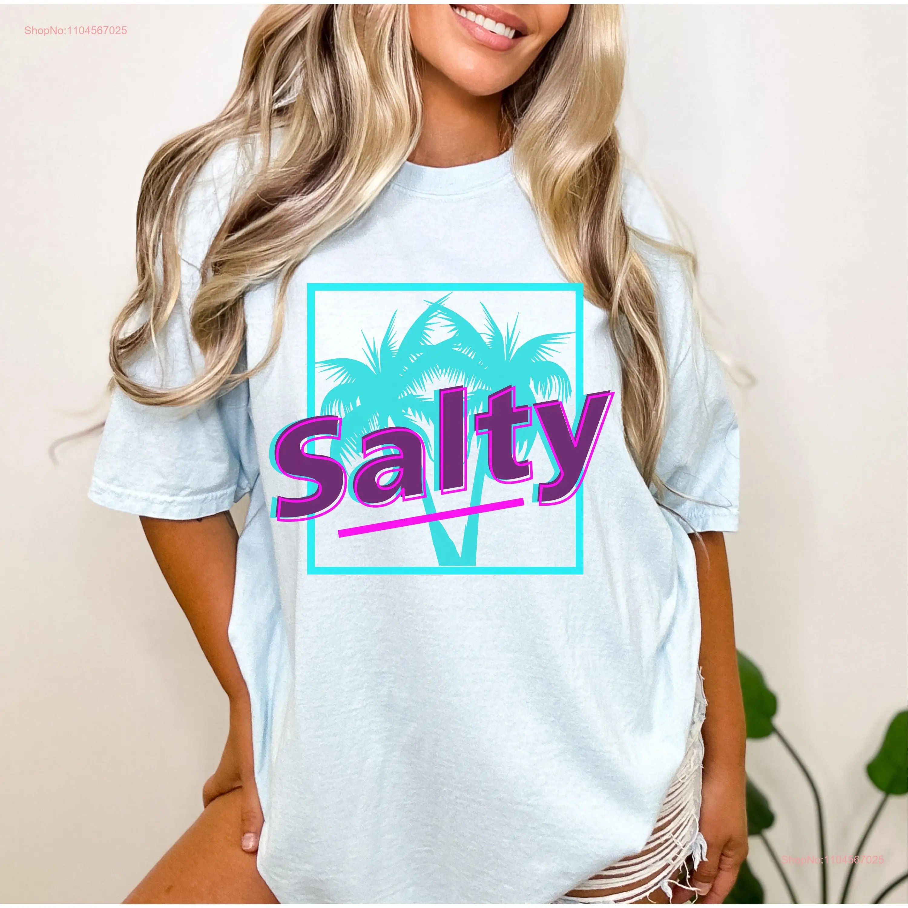 

Футболка 90-х годов в стиле ретро Salty Comfort, модная пляжная летняя каникульная одежда в консервативном стиле для девочек, милые женские наряды