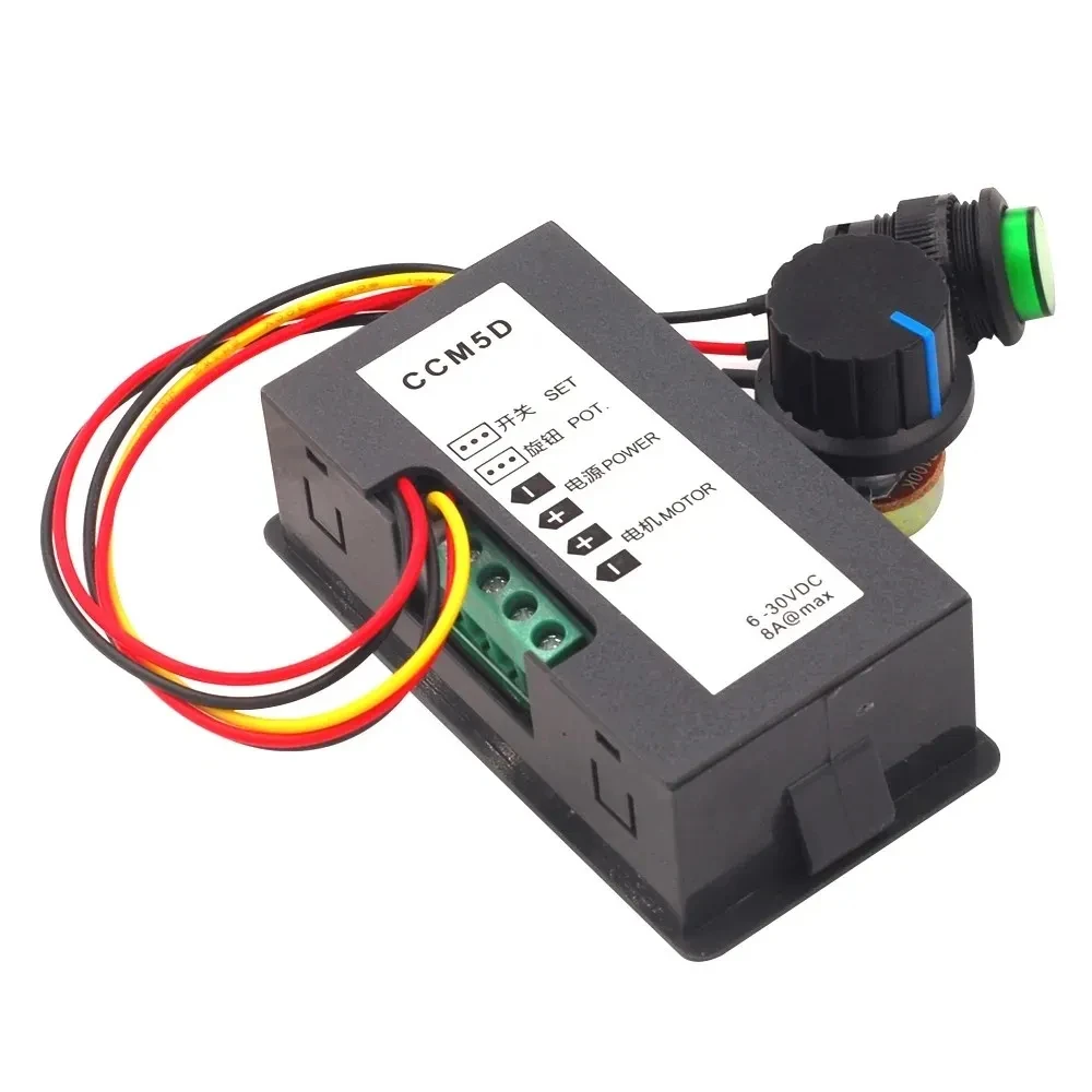 DC 6V 12V 24V 5A Adjustable PWM DC Motor Speed Controller CCM5D Digital Display Regulator LED Motor Controller Speed Regulator