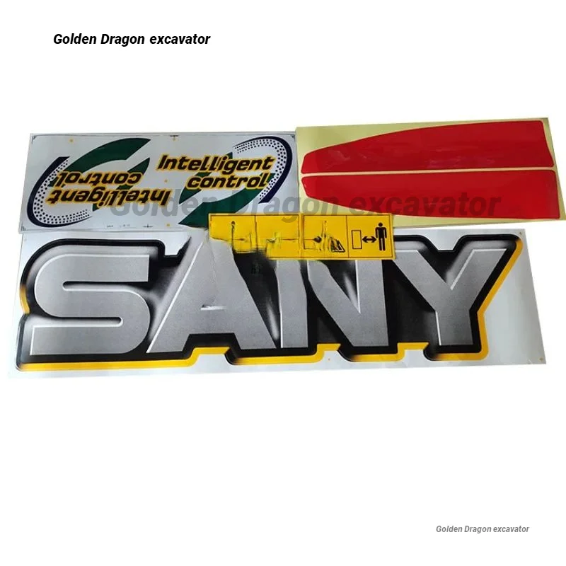 For Sany Sy55 60 65 75 85 95-9-10 Car Stickers Car Logo Counterweight Stickers Excavator Accessories