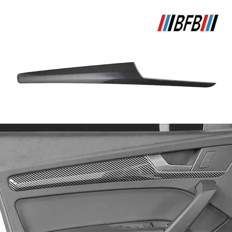For Audi Q5 Q5L Real Dry Carbon Fiber 2018-2021 Interior Replacement Central Control Gear Meter Trim Door Panel Accessories