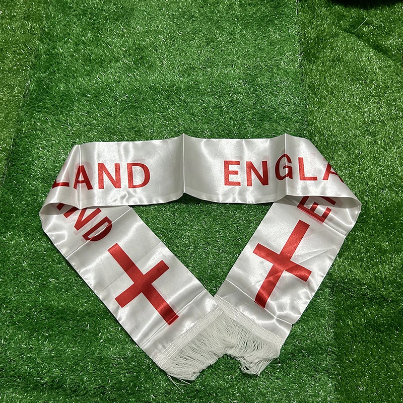 

SKY FLAG England scarf 14x130cm double printed National Team Football Fans Scarf England Tassel Flags Scarf sport Party decora