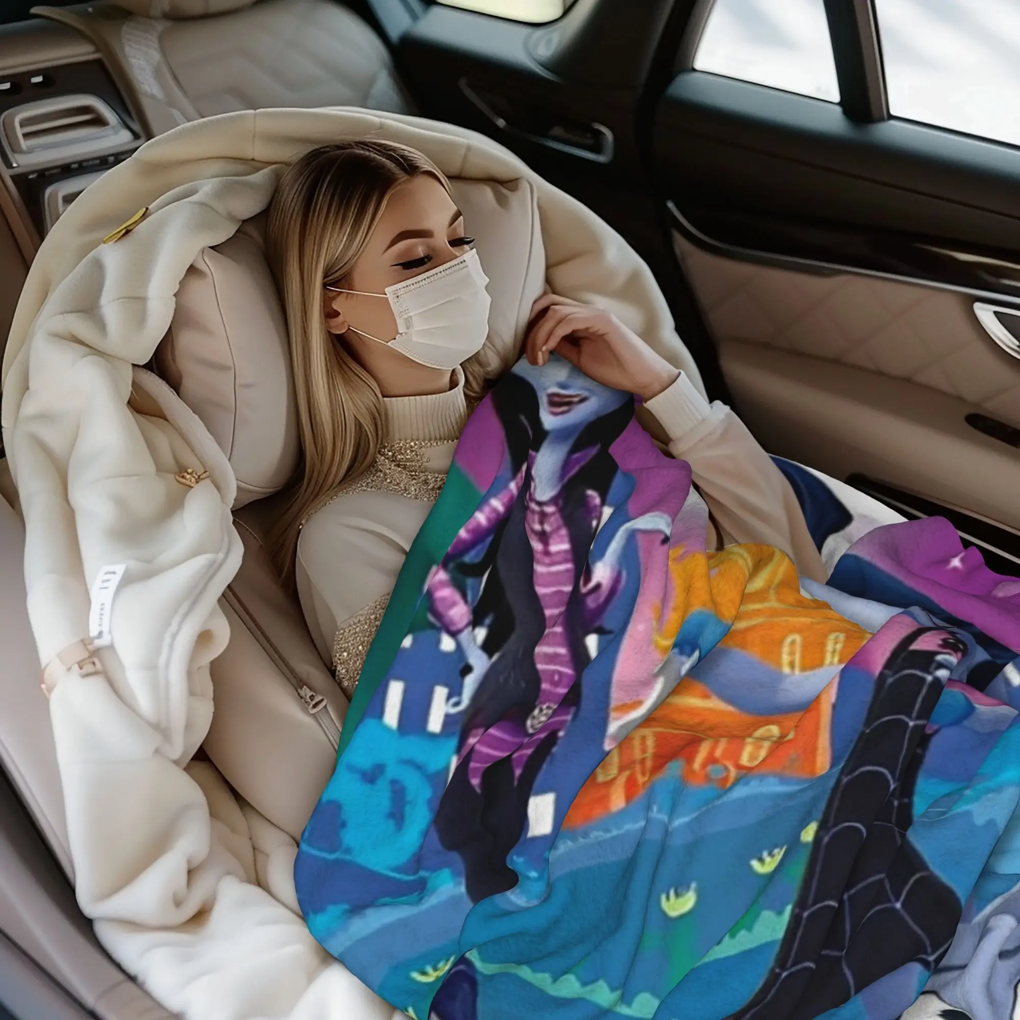 Vampirina في سن المراهقة مصاص دماء بطانية سوبر لينة الدافئة رمي البطانيات للأريكة 50x60 بوصة متعددة الحجم الفراش يلقي #6