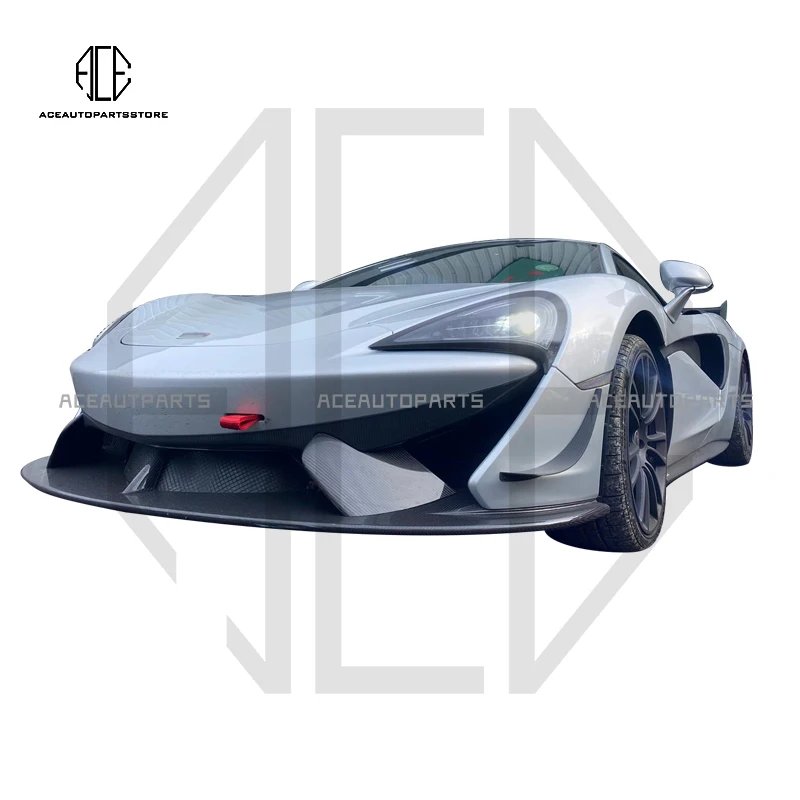 

Для Mclaren 540c 570s сухой передний бампер из углеродного волокна, нож для ветра, обновление GT4, стиль, автоматический воздушный нож, аксессуары для автотюнинга