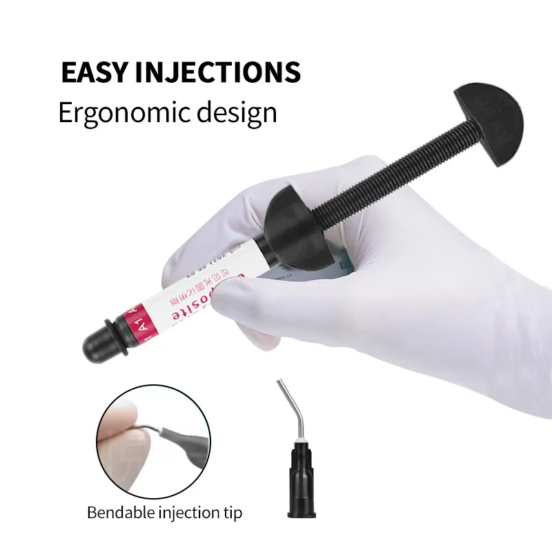 Dental resins Dental Nano Flowable Hybrid Composite Resin Light Curing Composite Resin Oral Dentist High Compressive Strength
