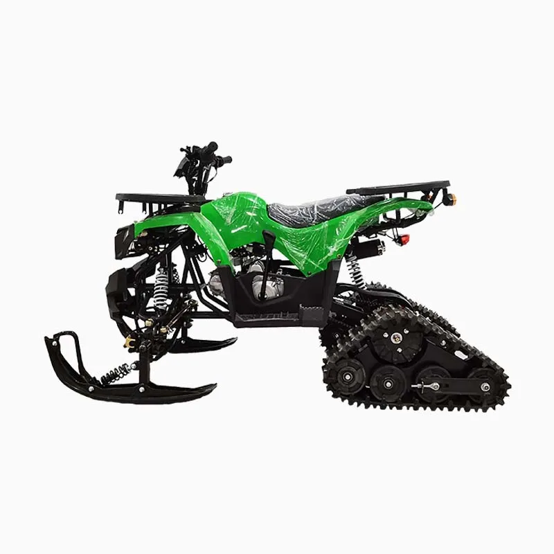 Track Sled Gasoline ATV Ski Cross All Terrain 125cc Snowmobile