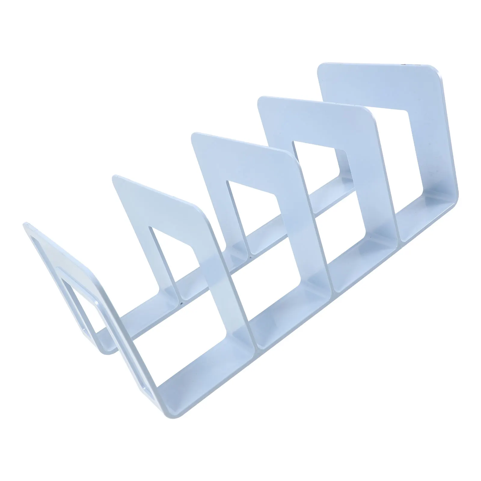 Rak Buku Organizer Kapasitas Besar Multi-Kompartemen Tempat File Desktop Rak Pembagi Untuk Buku Majalah File Kokoh