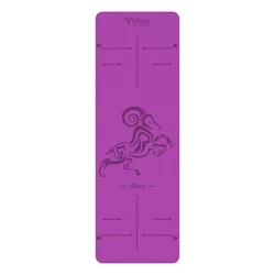 Aries TPE Yoga mat non-slip, eco-friendly fitness exercise mat with carrying belt, professional yoga mat exercise mat, Pilates