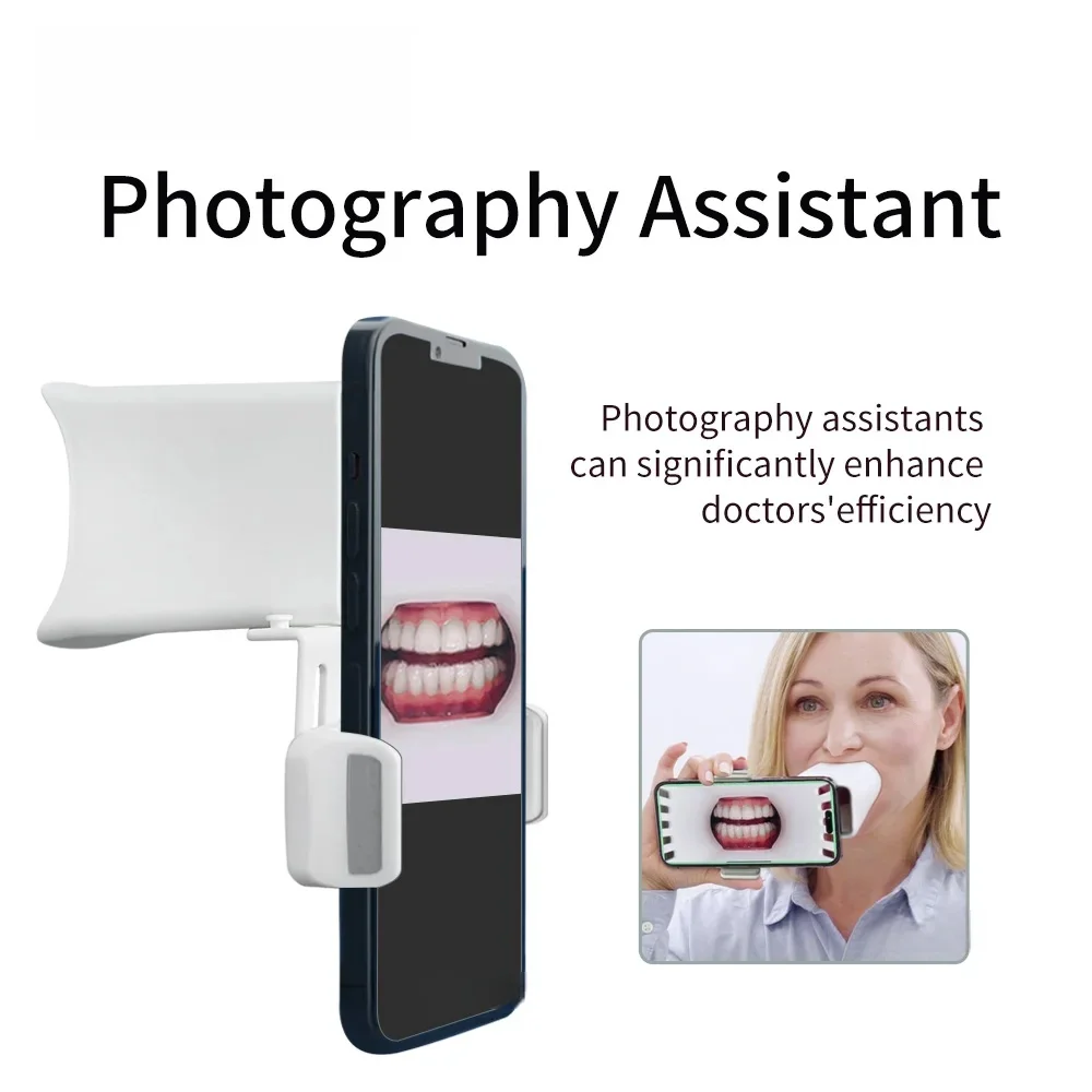 Dental Oral Mobile Phone Photo Positioning Device, Dental Orthodontic Recording Aid Position Adjustable Photography Assistant