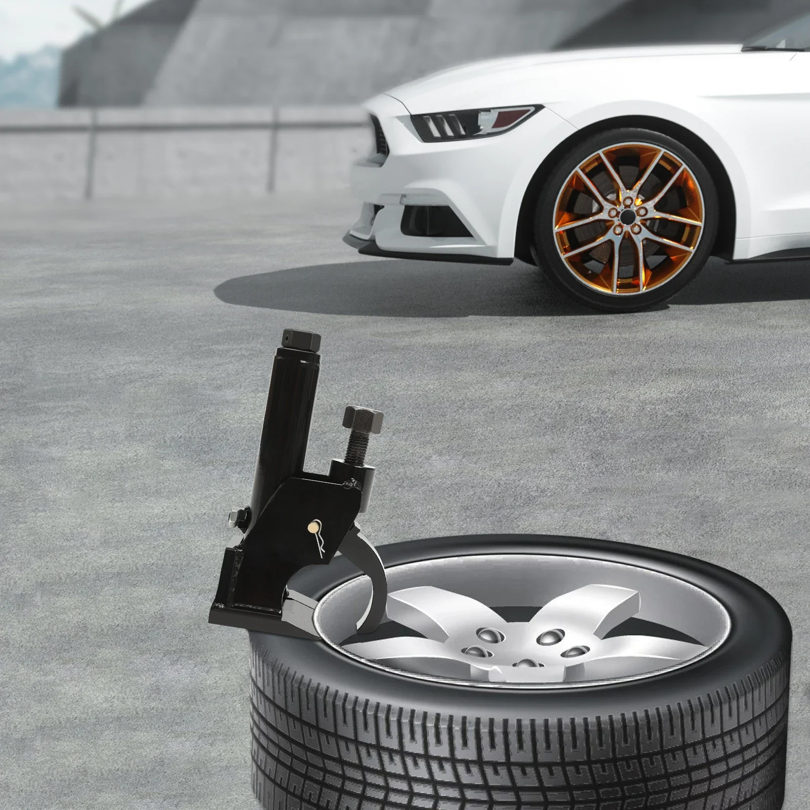 

Manual Tire Bead Breaker, for 10-21 inche Tires Changer Tool, w/ Rubber Pad, for ATVs/UTVs Tractors Trucks Cars Tire Replacement